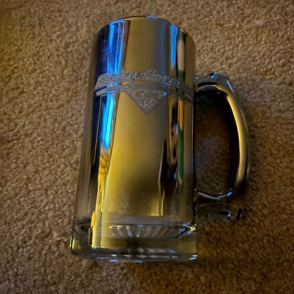 Harley Davidson Cafe Las Vegas Etched Mirrored Chrome Mug